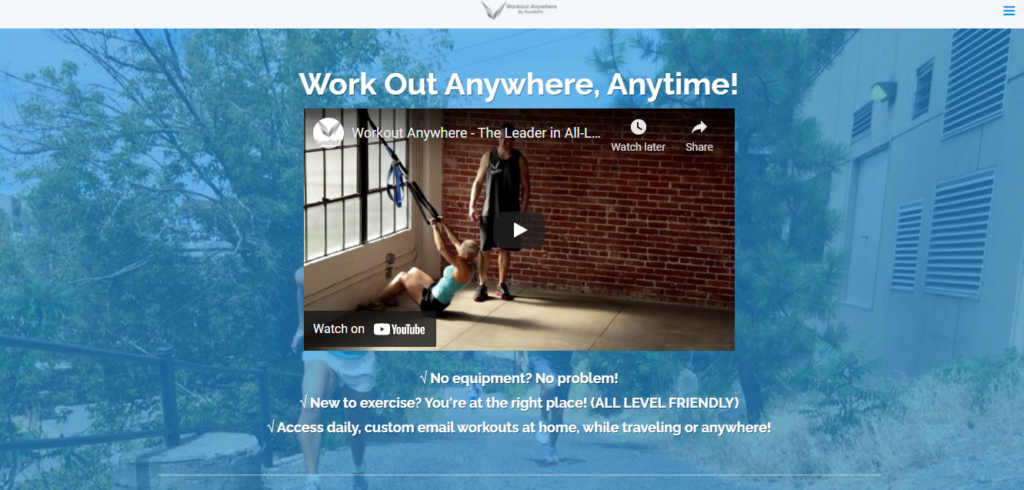 workout anywhere affiliate program