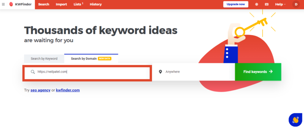 keyword research tool