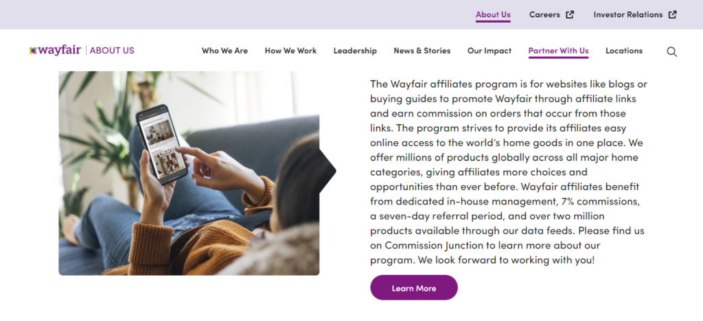 wayfair affiliate program review